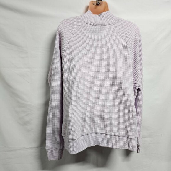 The North Face Chabot Women Thermal Knit Mock Neck Sweater Size XL Lavender - Picture 8 of 15